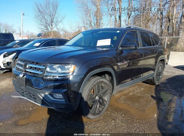 1V2MR2CA7JC594950 2018 VOLKSWAGEN ATLAS Black Vista tres cuartos delantera izquierda