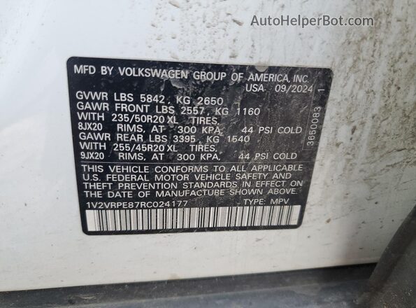 1V2VRPE87RC024177 2024 VOLKSWAGEN ID.4 Белый 