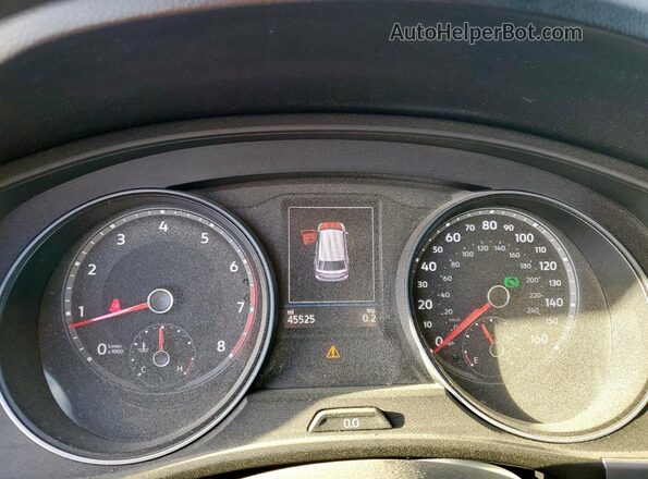 1V2YC2CA1LC226821 2020 VOLKSWAGEN ATLAS Silver Instrument cluster view
