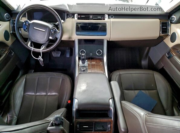 SALWR2RU7KA861540 2019 LAND ROVER RANGE Gray Widok deski rozdzielczej