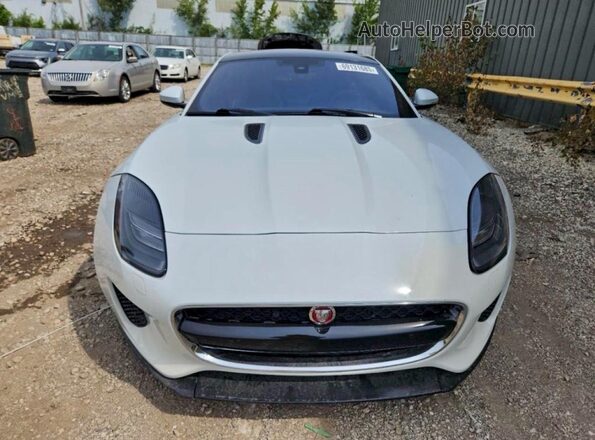 SAJDD1EV7JCK51373 2018 JAGUAR F-TYPE White Engine compartment view
