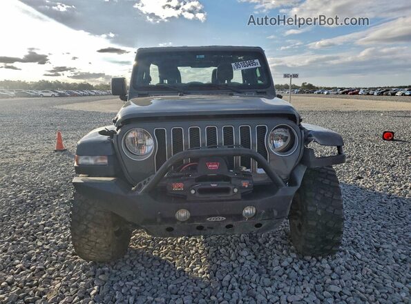 1C4HJXEM9LW339572 2020 JEEP WRANGLER Gray Вид ззаду