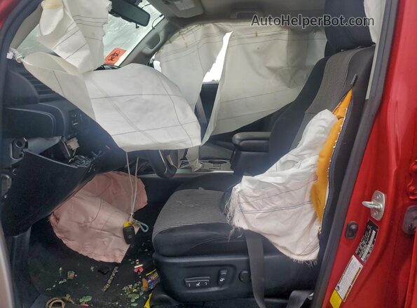 JTEEU5JRXN5256186 2022 TOYOTA 4RUNNER Красный Вид панели приборов