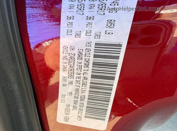 2C4RDGCG4KR635065 2019 DODGE CARAVAN Maroon 