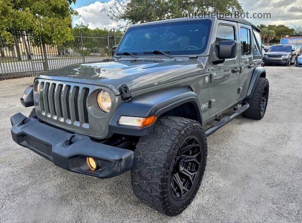 1C4HJXDG2LW332006 2020 JEEP WRANGLER Gray Задня ліва чверть