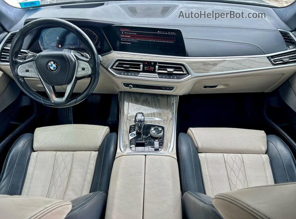 5UXCW2C51KL081198 2019 BMW X7 Gray Вид задніх сидінь