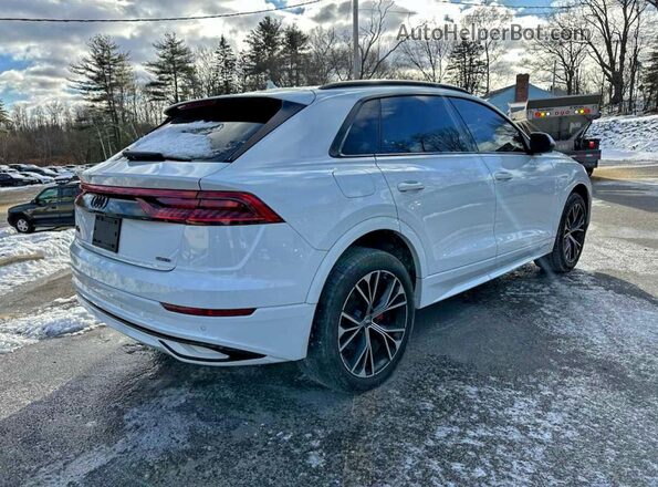 WA1AVAF10LD017366 2020 AUDI Q8 White Front right