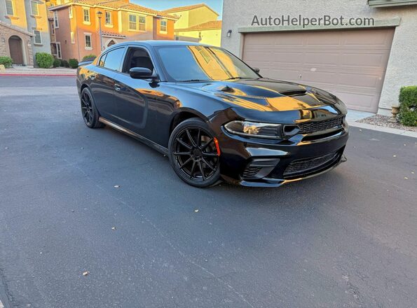 2C3CDXCT2KH578605 2019 DODGE CHARGER Black Задня ліва чверть