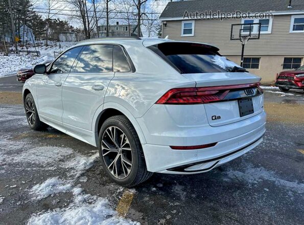 WA1AVAF10LD017366 2020 AUDI Q8 White Rear right