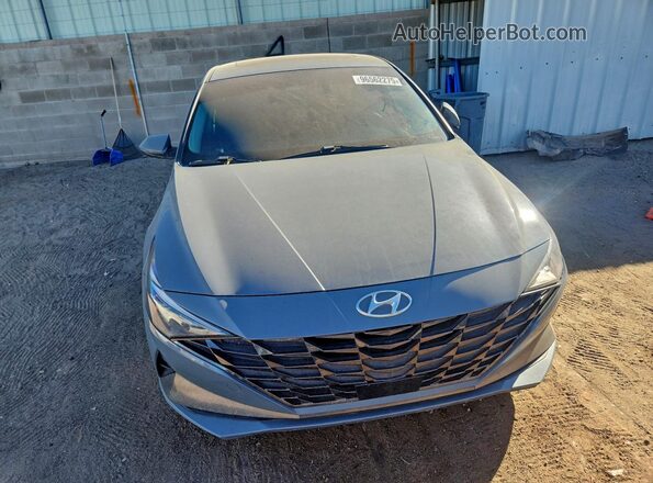 KMHLN4AJ1NU022498 2022 HYUNDAI ELANTRA Gray უკანა ხედი