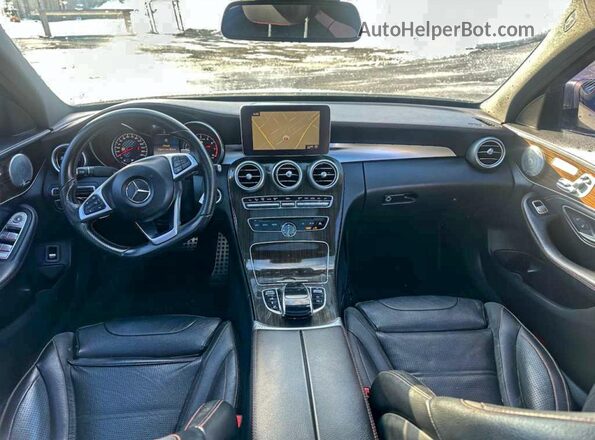 55SWF6EB1HU194958 2017 MERCEDES-BENZ C Gray წინა პანელის ხედი