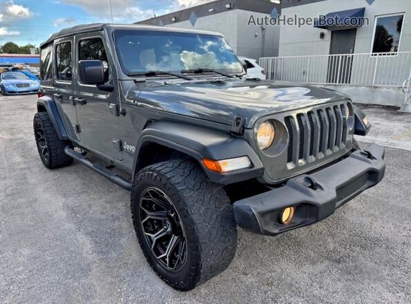 1C4HJXDG2LW332006 2020 JEEP WRANGLER Gray Вид спереду