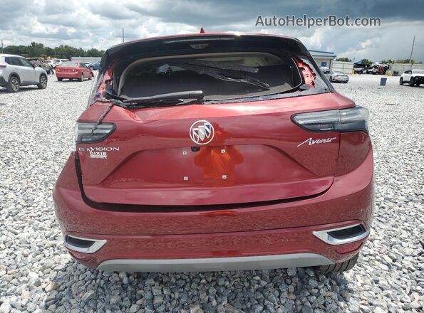 LRBFZRR46ND161316 2022 BUICK ENVISION Burgundy წინა სალონის ხედი