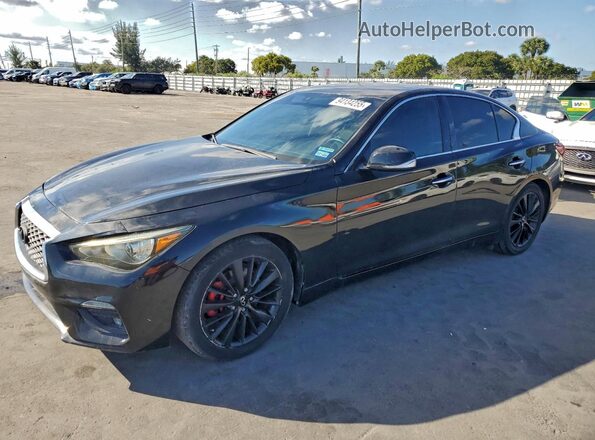 JN1EV7AP4LM206790 2020 INFINITI Q50 Black უკანა მარცხენა