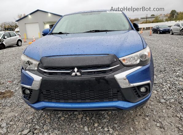 JA4AR3AU5JZ024363 2018 MITSUBISHI OUTLANDER Blue Widok z tyłu