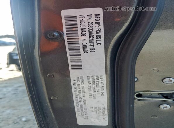 2C3CCAAG2NH131069 2022 CHRYSLER 300 Charcoal Вид наклейки з VIN-кодом