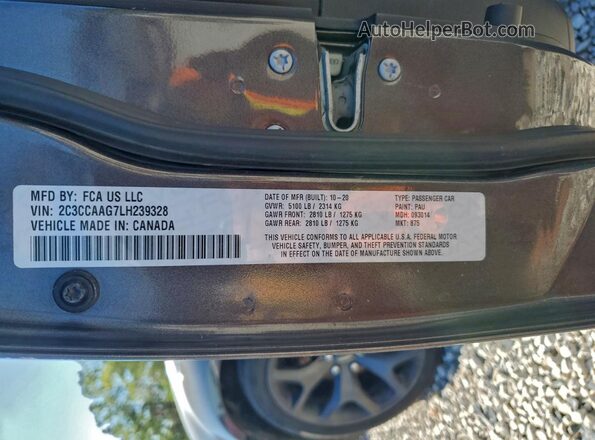 2C3CCAAG7LH239328 2020 CHRYSLER 300 Gray Vista del compartimento del motor