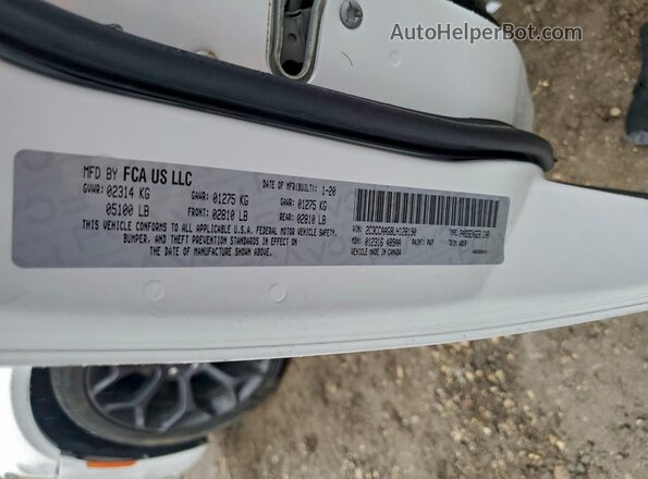 2C3CCAAG8LH128190 2020 CHRYSLER 300 White Widok komory silnika