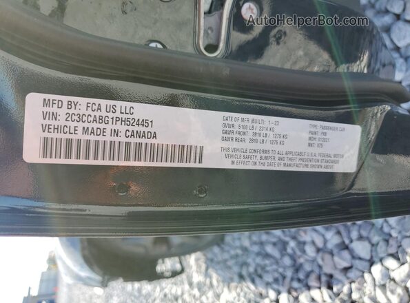 2C3CCABG1PH524451 2023 CHRYSLER 300 Black Widok komory silnika