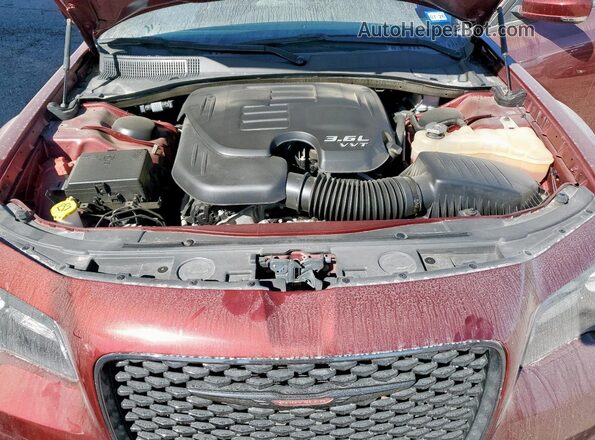 2C3CCABG4NH218048 2022 CHRYSLER 300 Бордовый Вид задней части салона