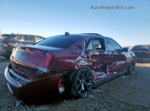 2C3CCABG4NH218048 2022 CHRYSLER 300 Бордовый Задняя правая четверть