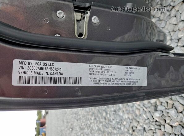2C3CCABG7PH637241 2023 CHRYSLER 300 Серый Вид подкапотного пространства