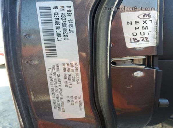2C3CCABGXMH524010 2021 CHRYSLER 300 Charcoal 