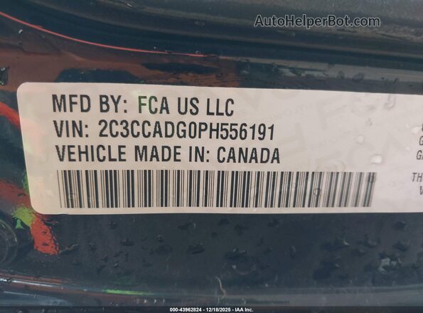 2C3CCADG0PH556191 2023 CHRYSLER 300 Black Շարժիչի բաժամունքի տեսք