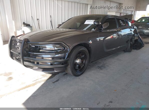 2C3CDXAG3GH165444 2016 DODGE CHARGER Gray Przód lewy