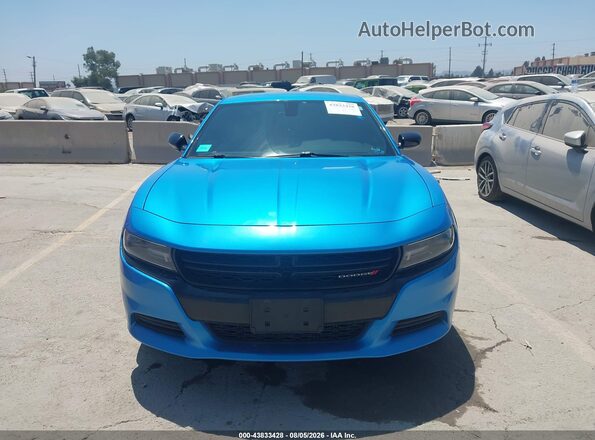 2C3CDXBG3JH336246 2018 DODGE CHARGER Синий Вид щитка приборов