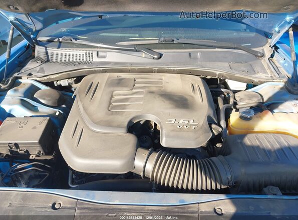 2C3CDXBG3JH336246 2018 DODGE CHARGER Синий Вид сзади