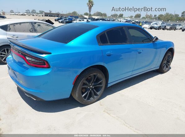 2C3CDXBG3JH336246 2018 DODGE CHARGER Синий Задняя правая четверть