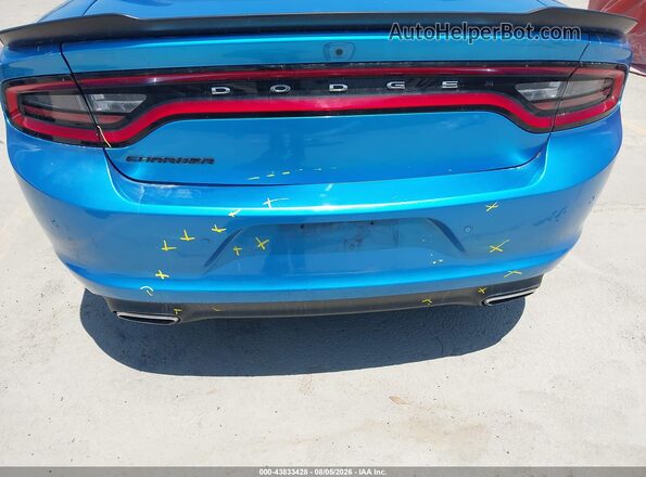 2C3CDXBG3JH336246 2018 DODGE CHARGER Синий Вид спереди