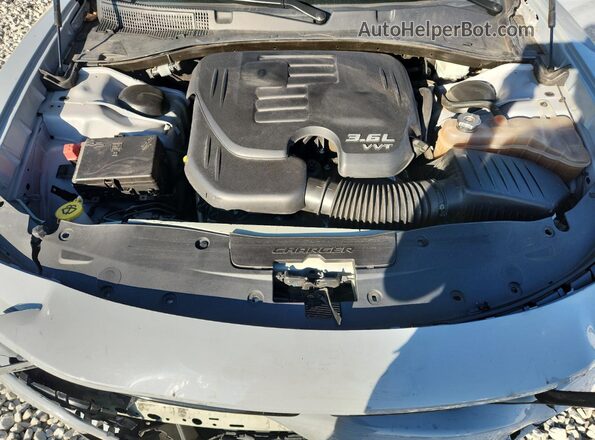 2C3CDXBG3MH579141 2021 DODGE CHARGER Gray Вид задньої частини салону