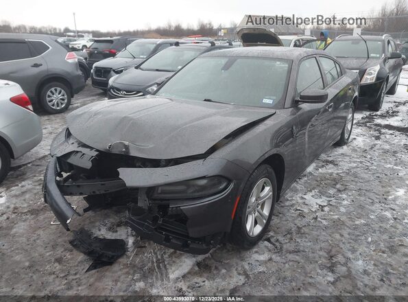 2C3CDXBG7LH214198 2020 DODGE CHARGER Gray წინა მარცხენა ხედი სამი მეოთხედიდან