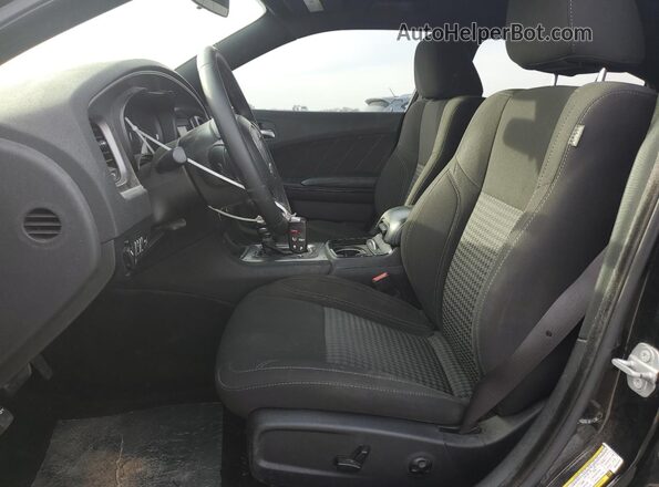 2C3CDXBG7MH512722 2021 DODGE CHARGER Black Вид салону спереду