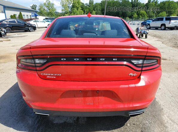 2C3CDXCT5GH203590 2016 DODGE CHARGER Red Հետևի տեսք