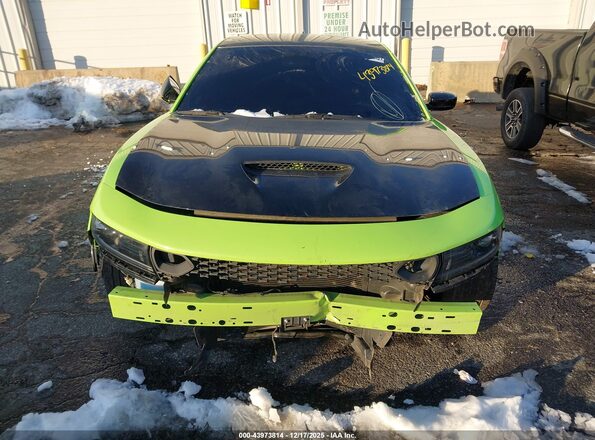 2C3CDXCT6PH505566 2023 DODGE CHARGER Green Widok zestawu wskaźników