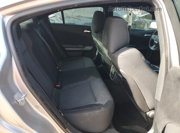 2C3CDXCT8GH185621 2016 DODGE CHARGER Silver Rear seats view