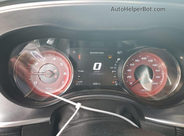 2C3CDXGJ4KH692307 2019 DODGE CHARGER Gray Widok zestawu wskaźników