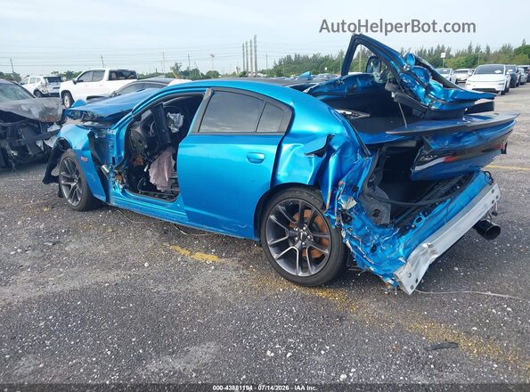 2C3CDXGJ7PH579717 2023 DODGE CHARGER Blue Trasero izquierdo