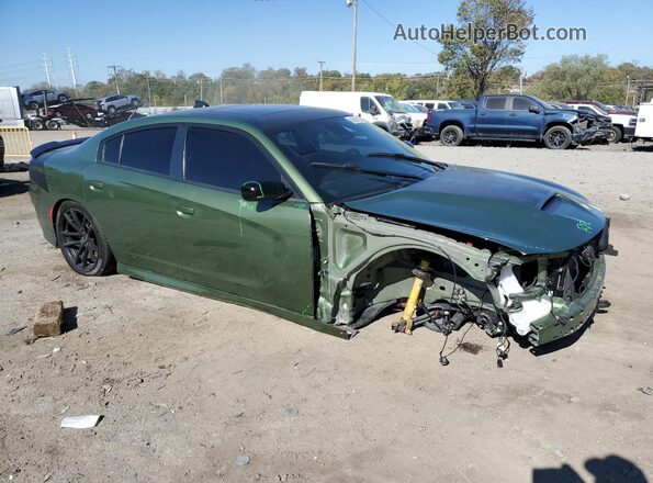 2C3CDXGJ7PH584397 2023 DODGE CHARGER Green Передня права чверть