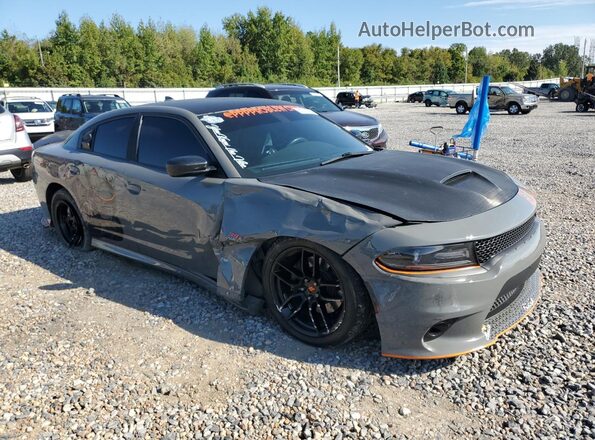 2C3CDXGJ8JH281457 2018 DODGE CHARGER Gray Front right