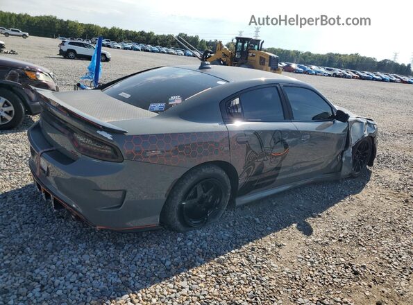 2C3CDXGJ8JH281457 2018 DODGE CHARGER Gray Rear right