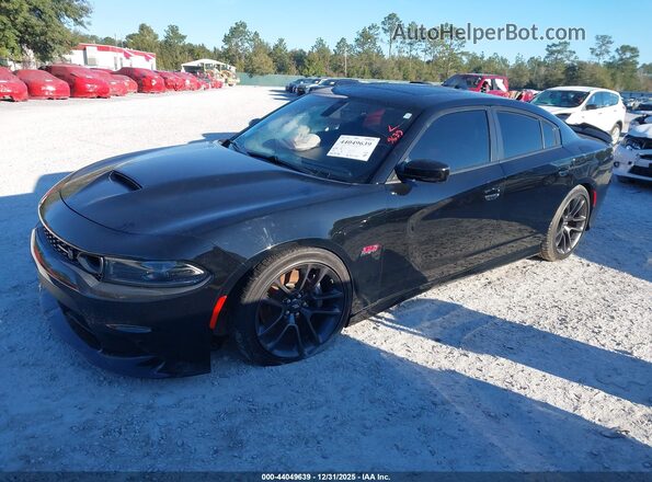 2C3CDXGJXNH246750 2022 DODGE CHARGER Black წინა მარცხენა ხედი სამი მეოთხედიდან