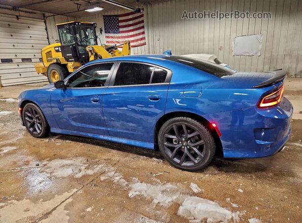 2C3CDXHG4NH227629 2022 DODGE CHARGER Blue Trasero izquierdo