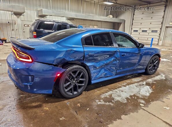 2C3CDXHG4NH227629 2022 DODGE CHARGER Blue Trasero derecho