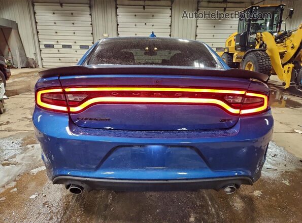 2C3CDXHG4NH227629 2022 DODGE CHARGER Blue Vista trasera