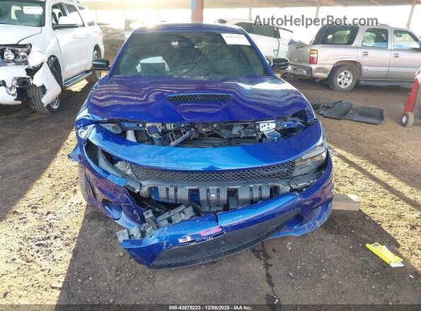2C3CDXHG7NH198031 2022 DODGE CHARGER Blue Front view