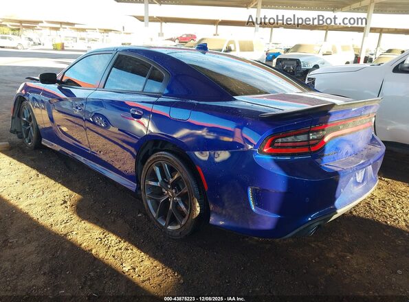 2C3CDXHG7NH198031 2022 DODGE CHARGER Blue Rear left